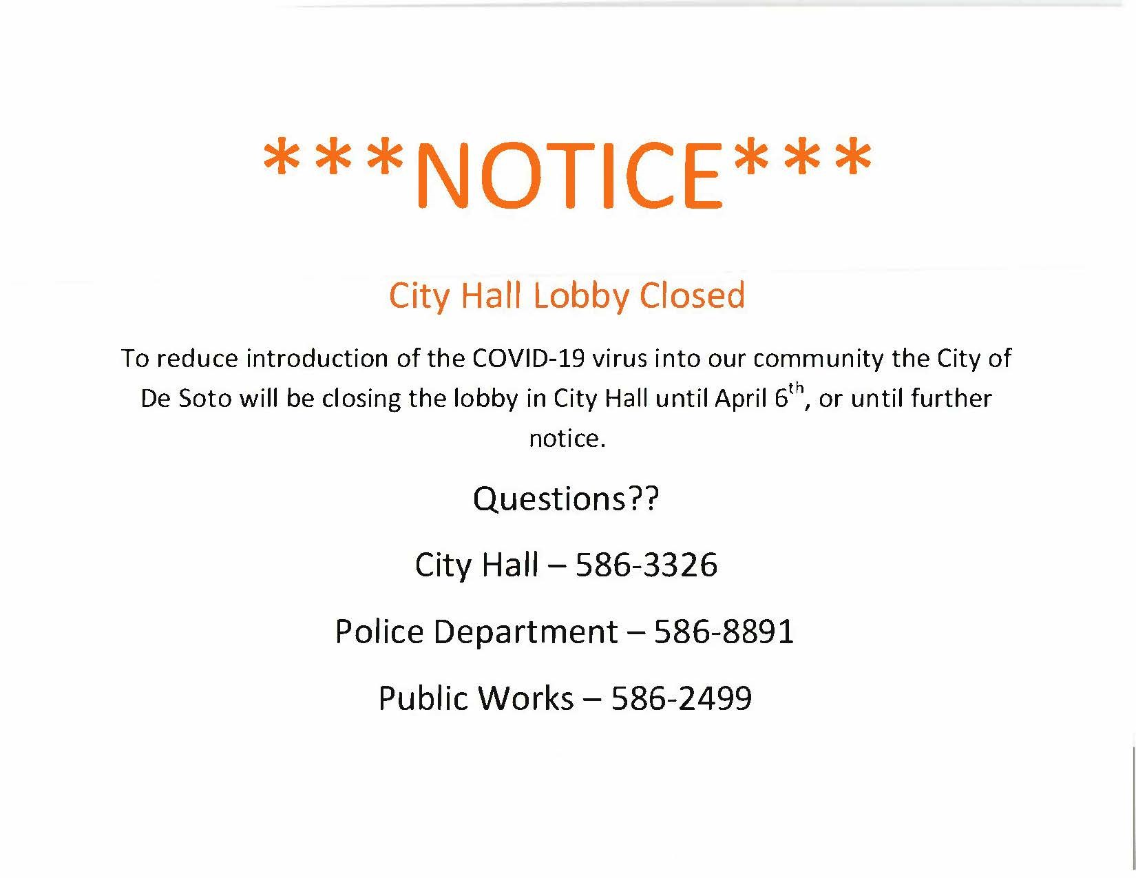 image City of De Soto